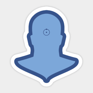 Minimalist Dr, Manhattan Sticker